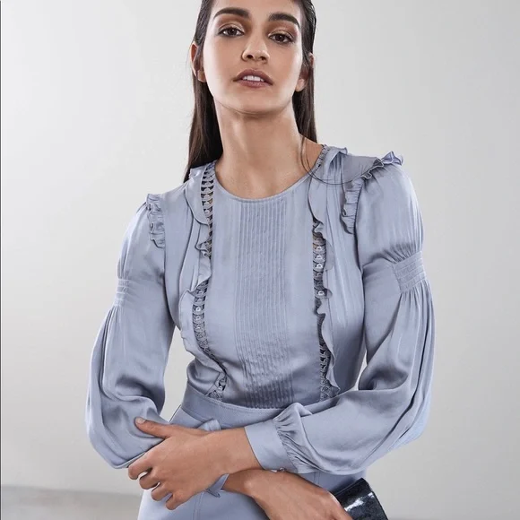 Reiss Ruffle Detail Dress - Picture 5 of 6